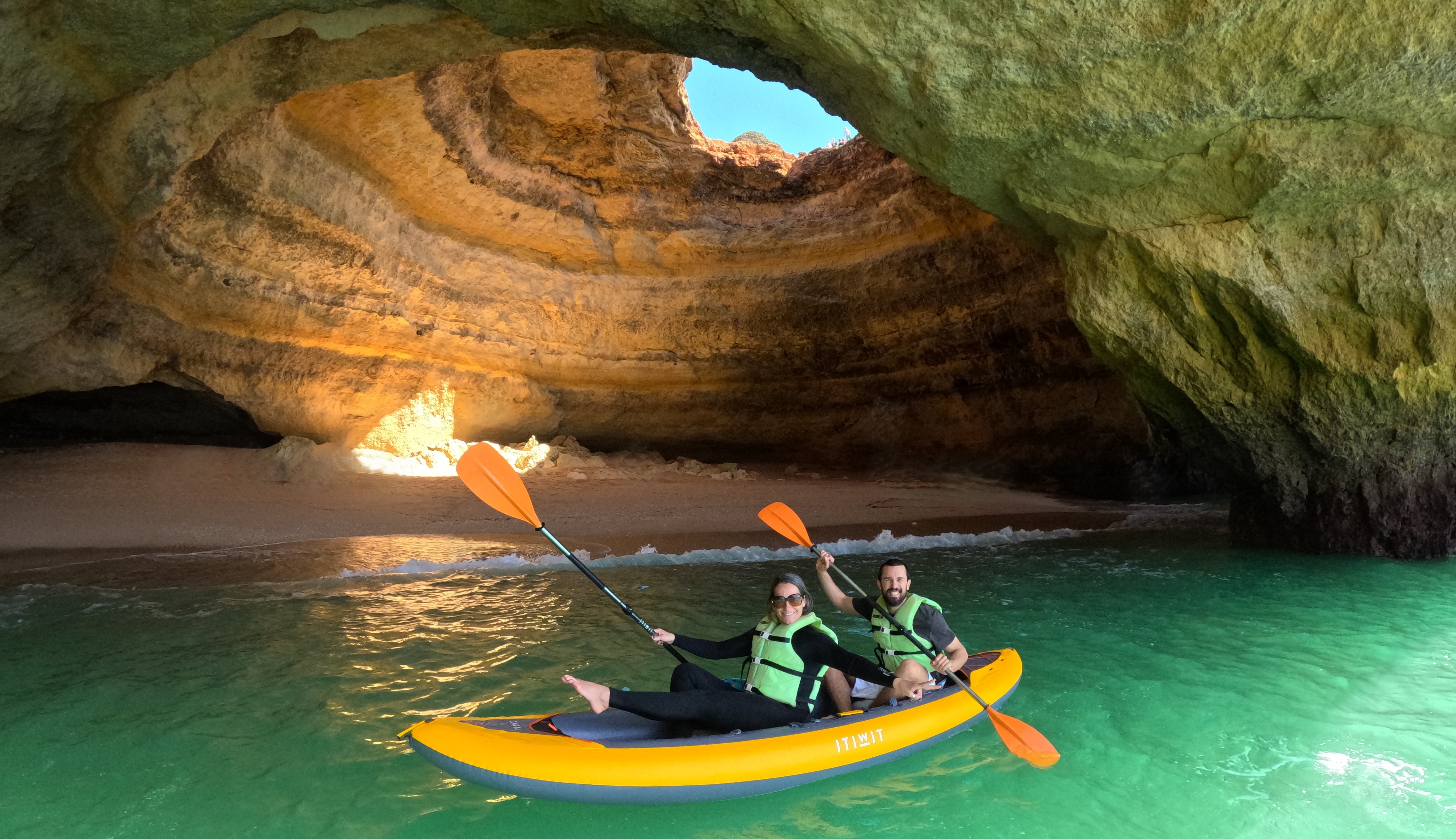 Sunrise Kayak Tour to Benagil Cave Free 4k Photos taken and given to you