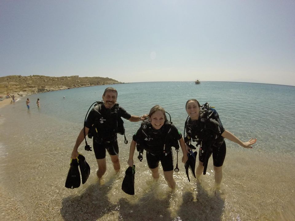 Scuba diving Mykonos is perfect for the whole family
