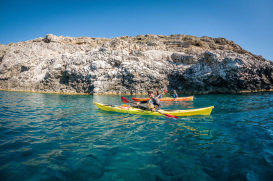 Rhodes Kayaking is a lot of fun
