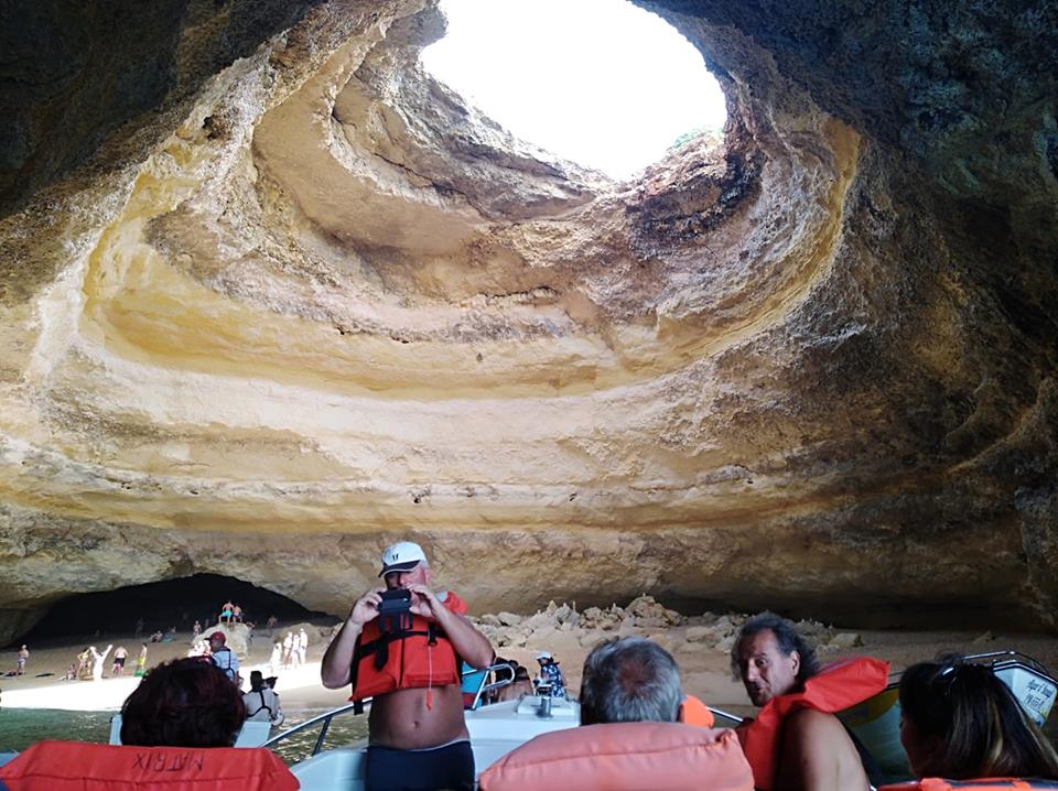 Admire the amazing Benagil cave