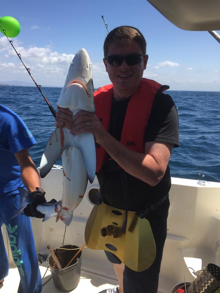 Shark fishing from Alvor Portugal 