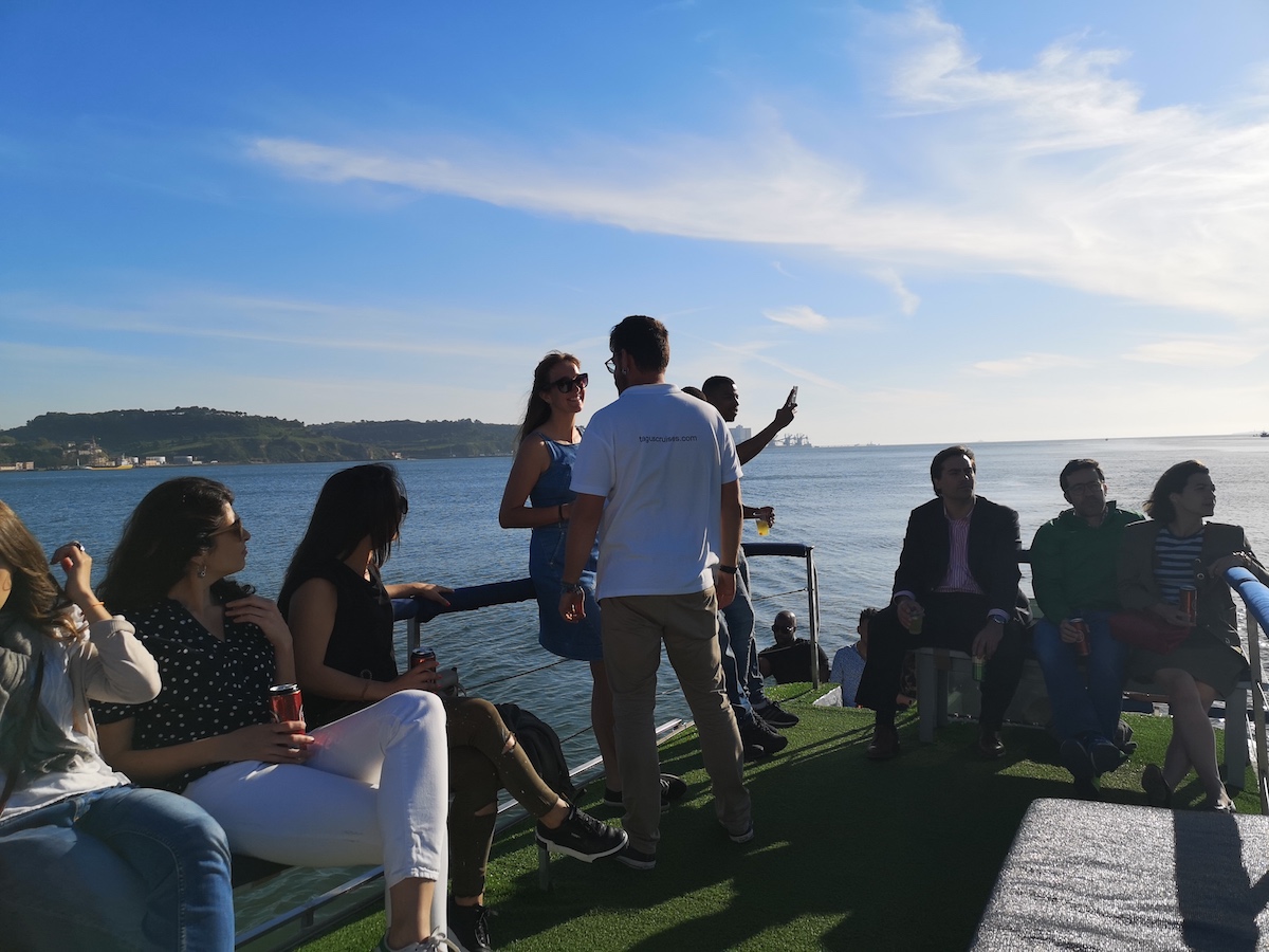 party boat in Lisbon
