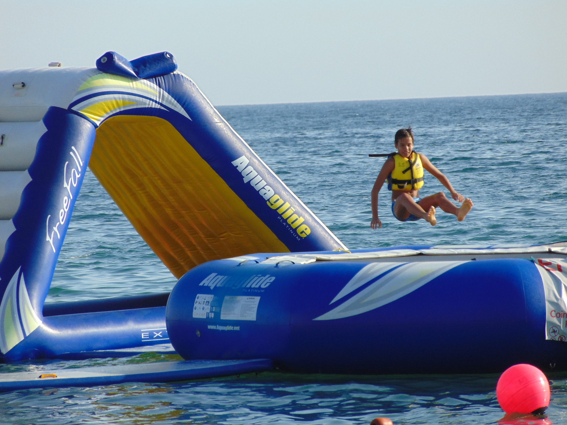 Inflatable trampoline in Sesimbra