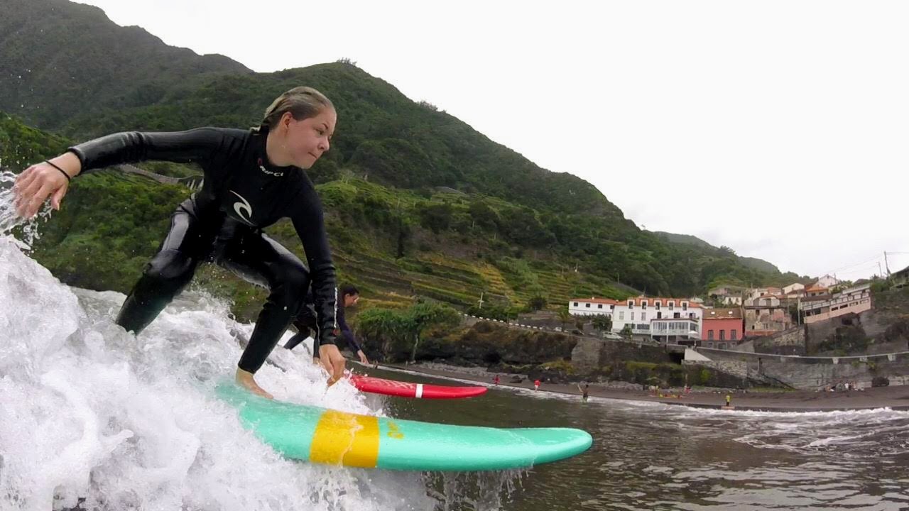 Surfing in Madeira