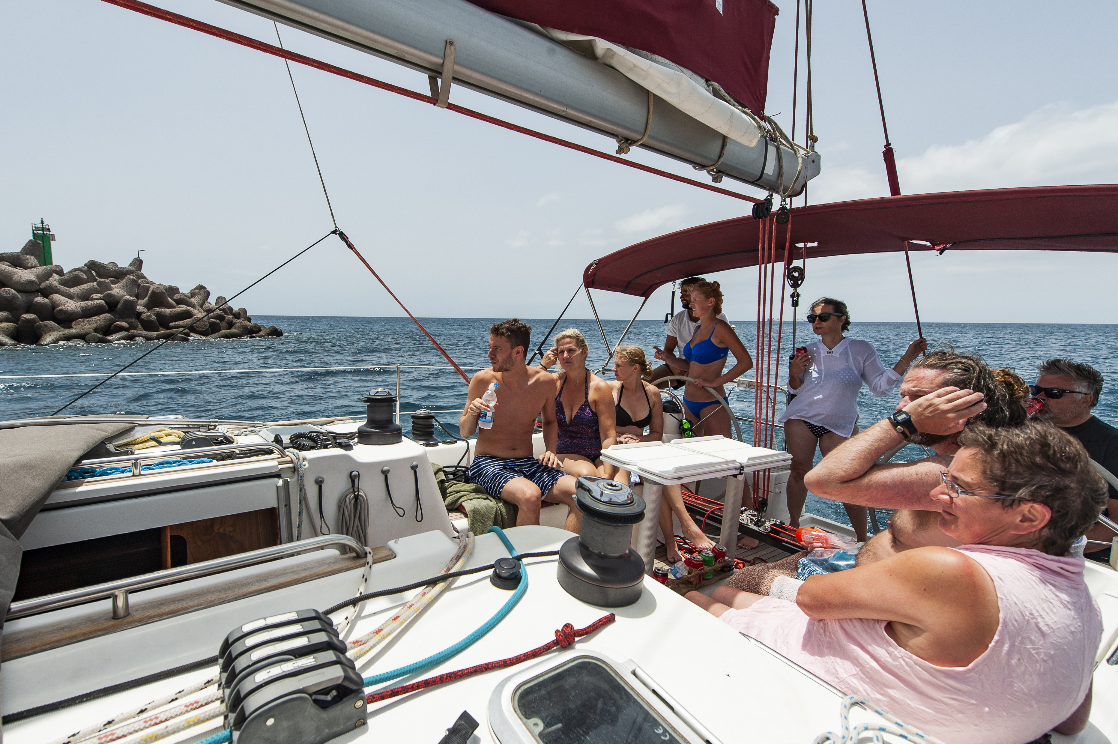 Groups sailing Canary Islands