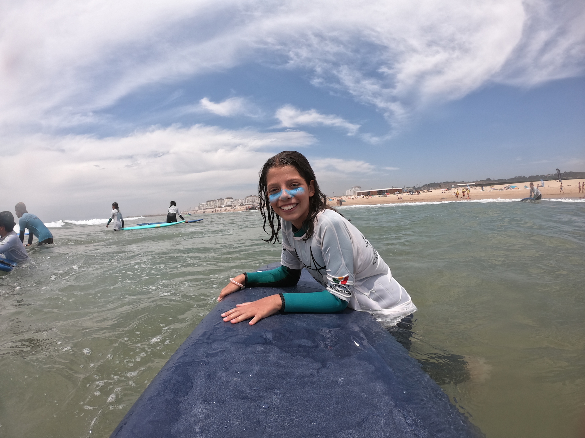 Lisbon surfing girl