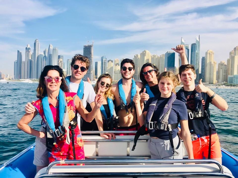 skyscrapers boat tour in Dubai