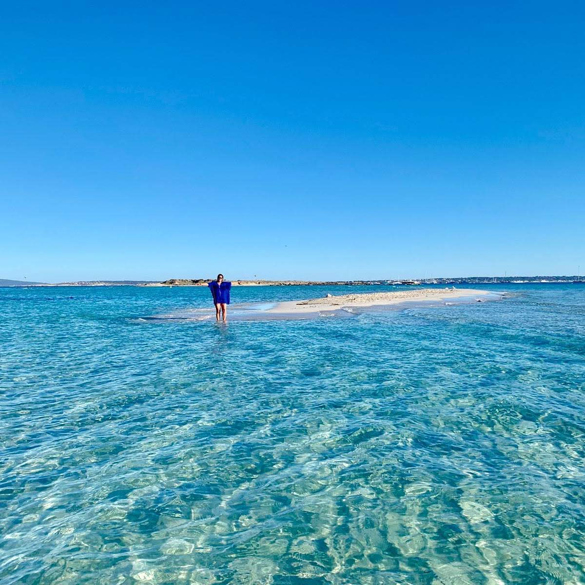 Crystal clear waters around Formentera