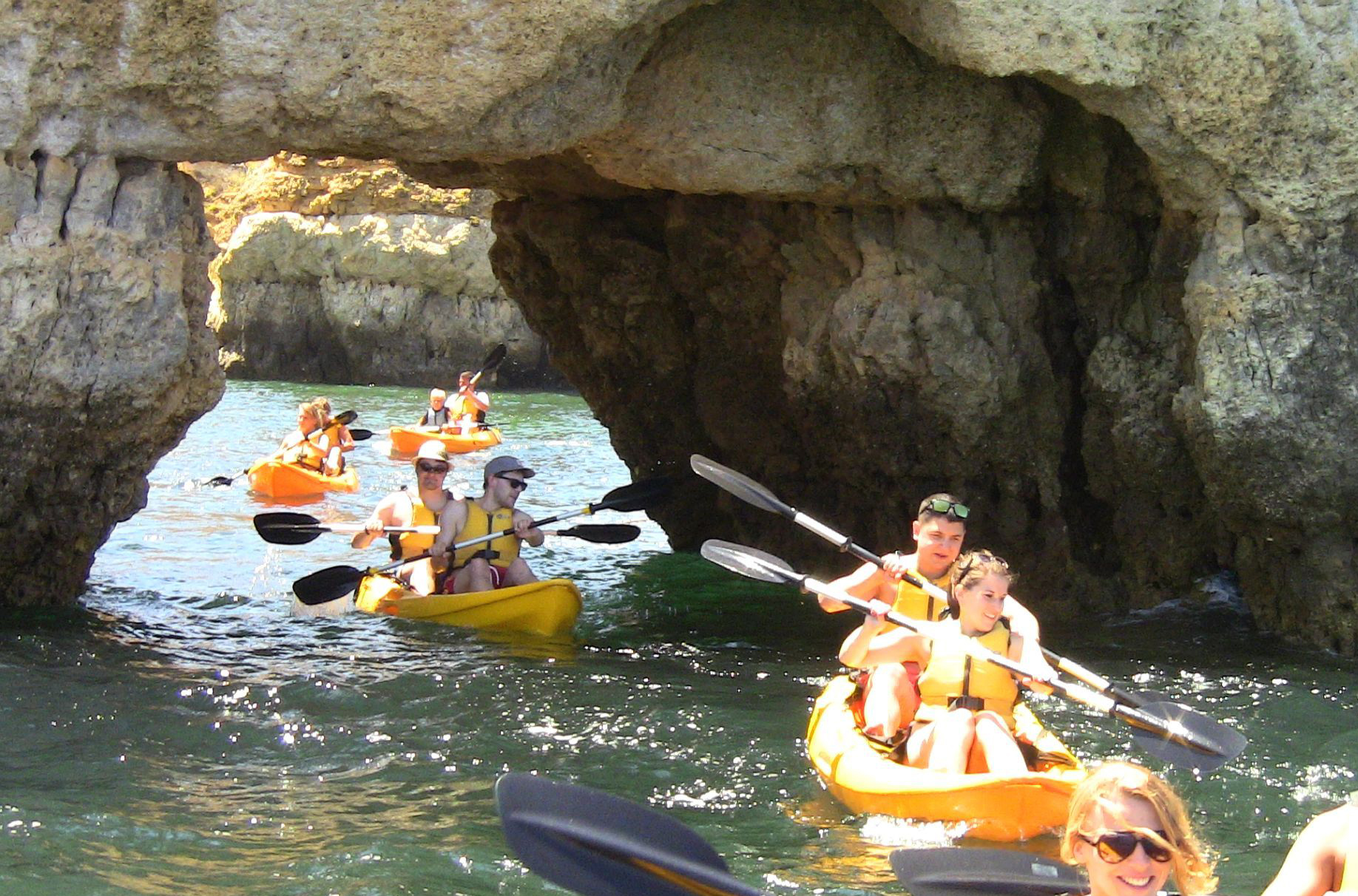 Cave kayak tour