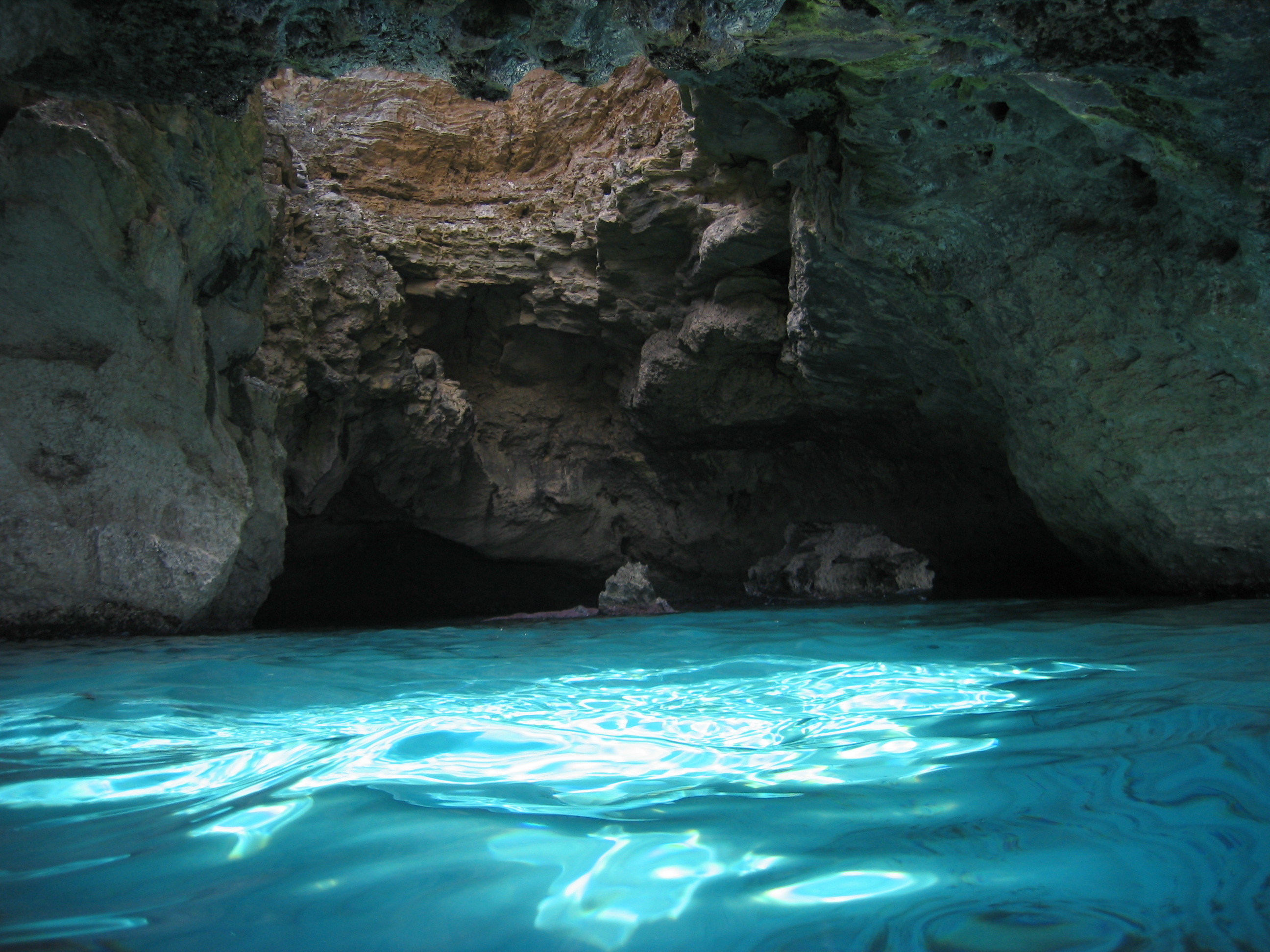 Hidden cave in Formentera