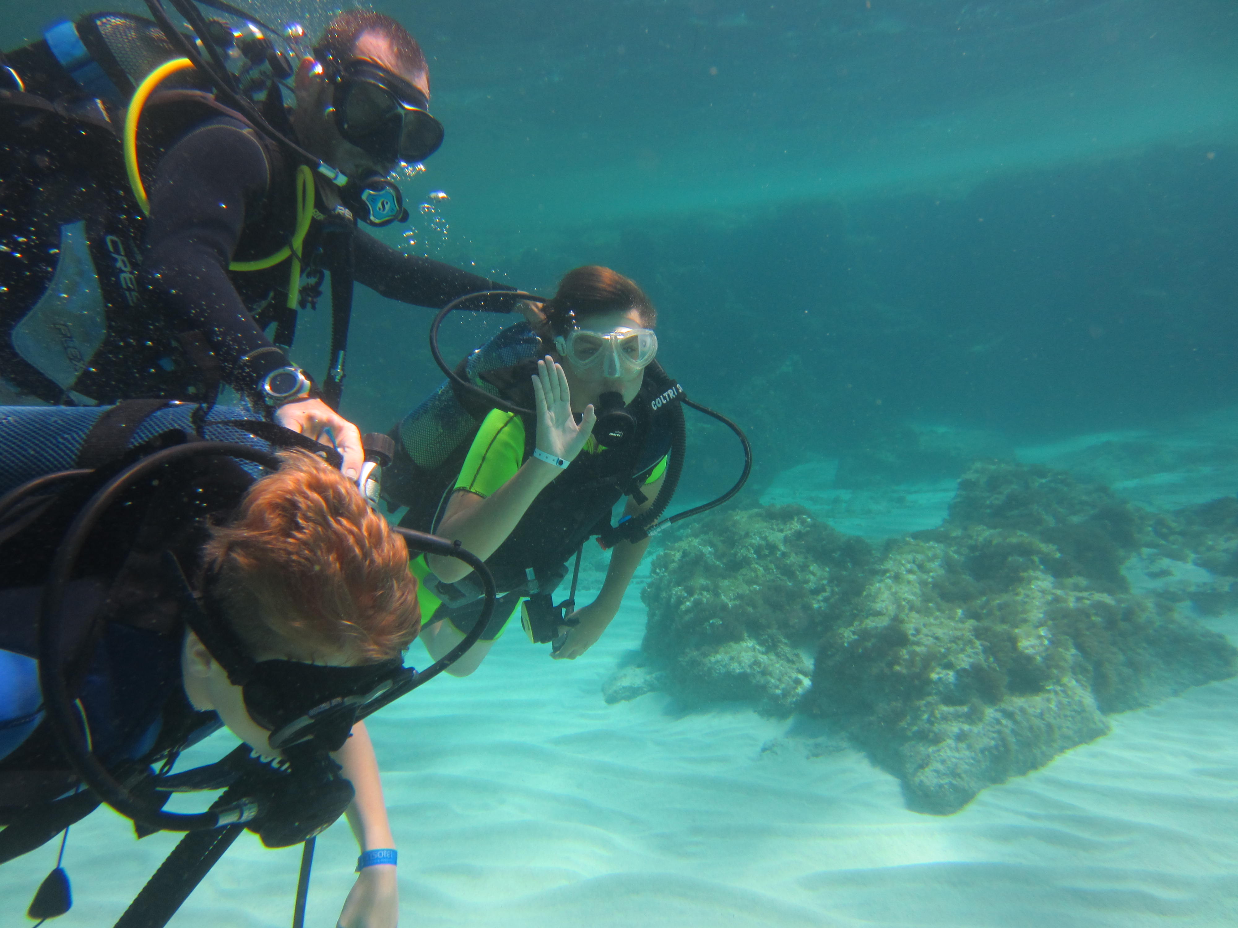 Diving with your dive buddy in Formentera