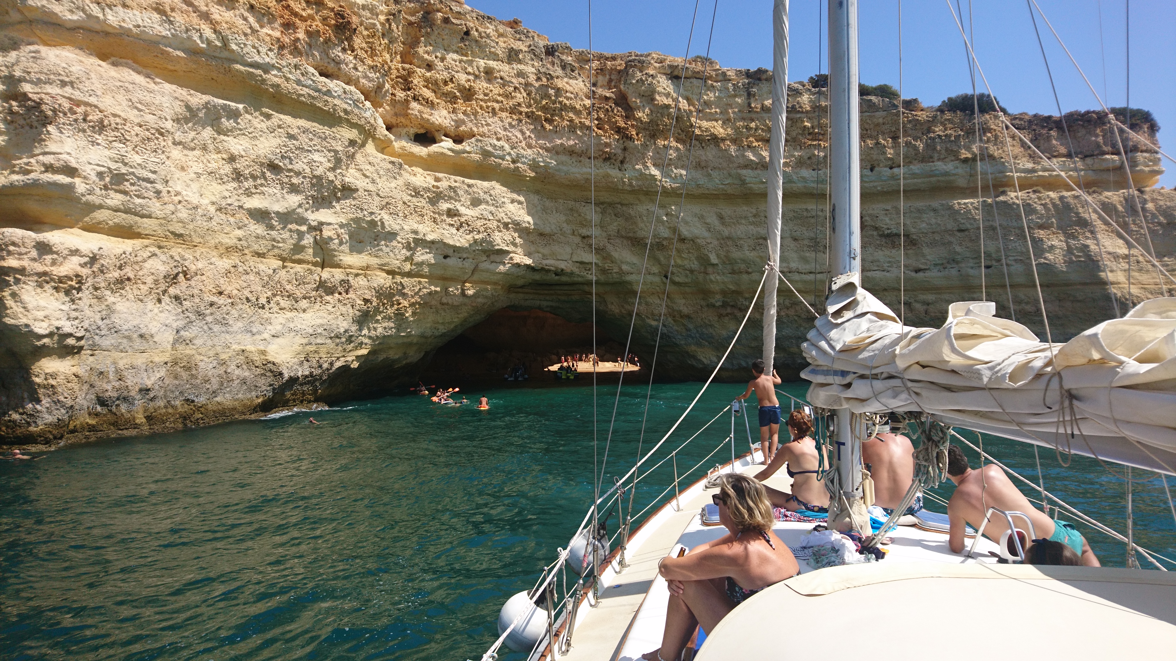 sailing Benagil cave