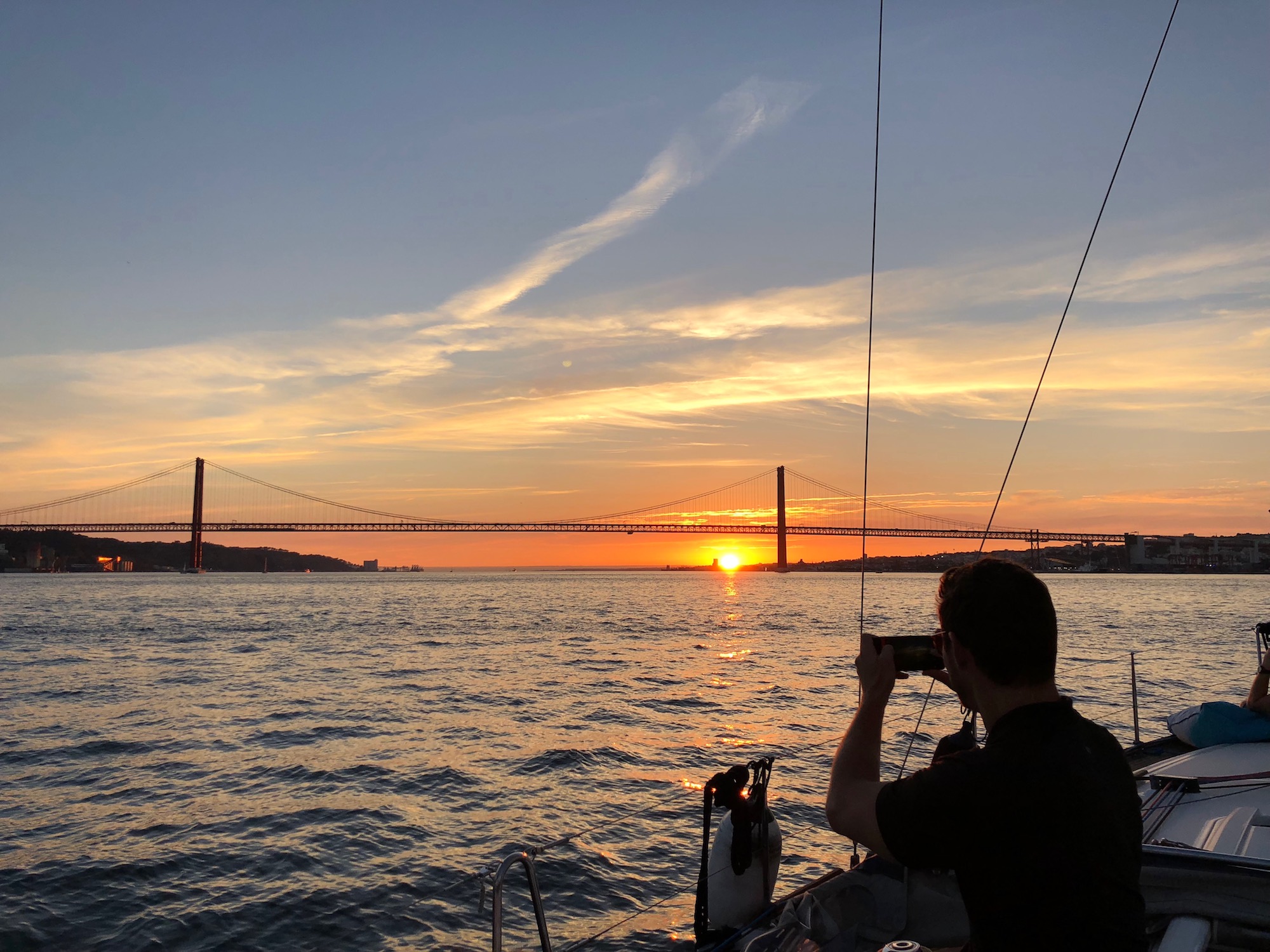 Lisbon sunset sailing experience