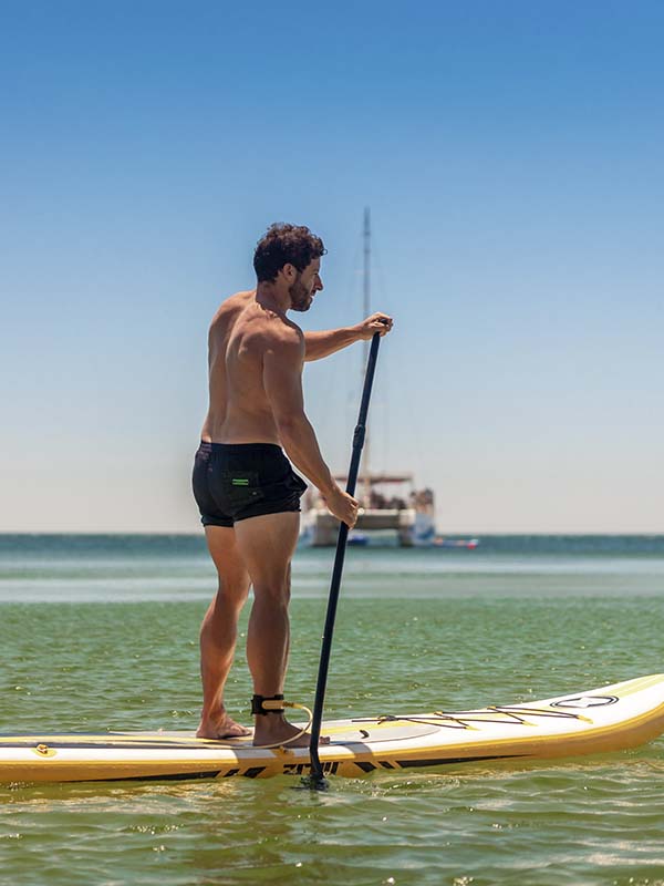If you want, you can also go paddle boarding