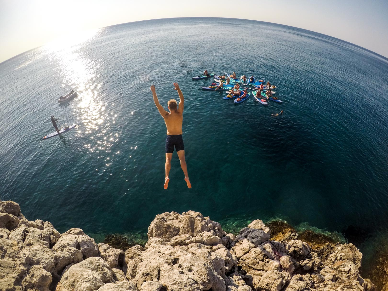 Do you dare to do cliff-jumping?
