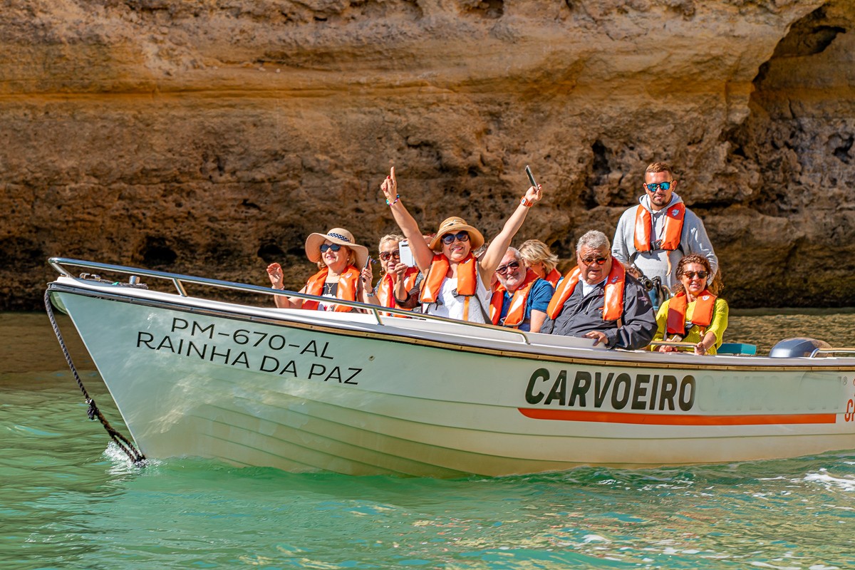 fun boat tour in Algarve