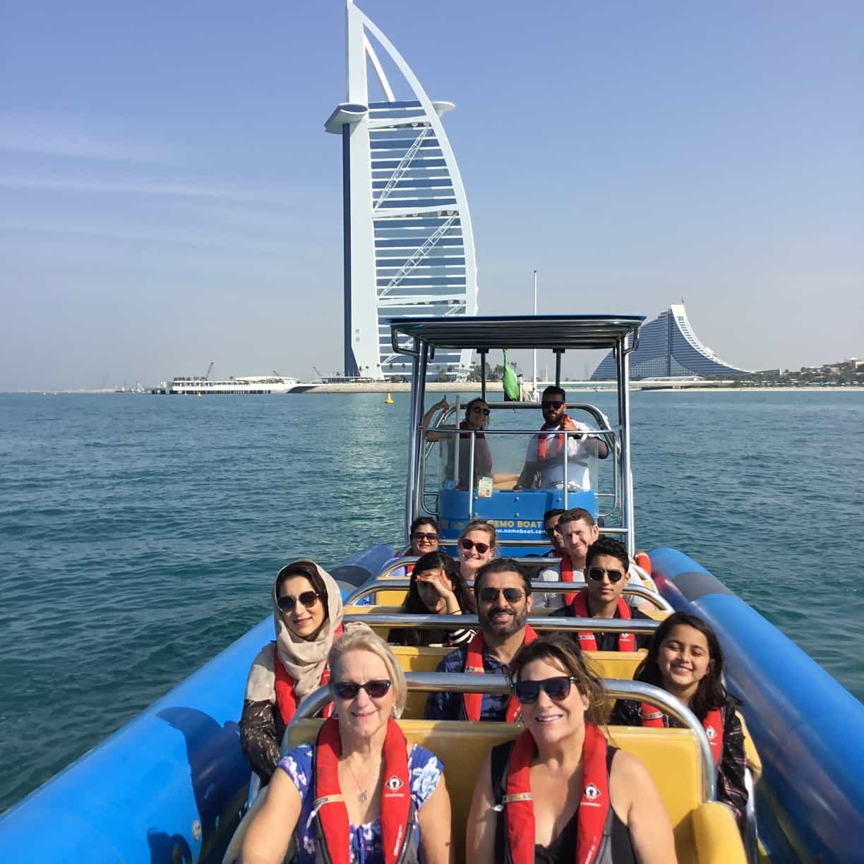Come on board the fast boat in Dubai