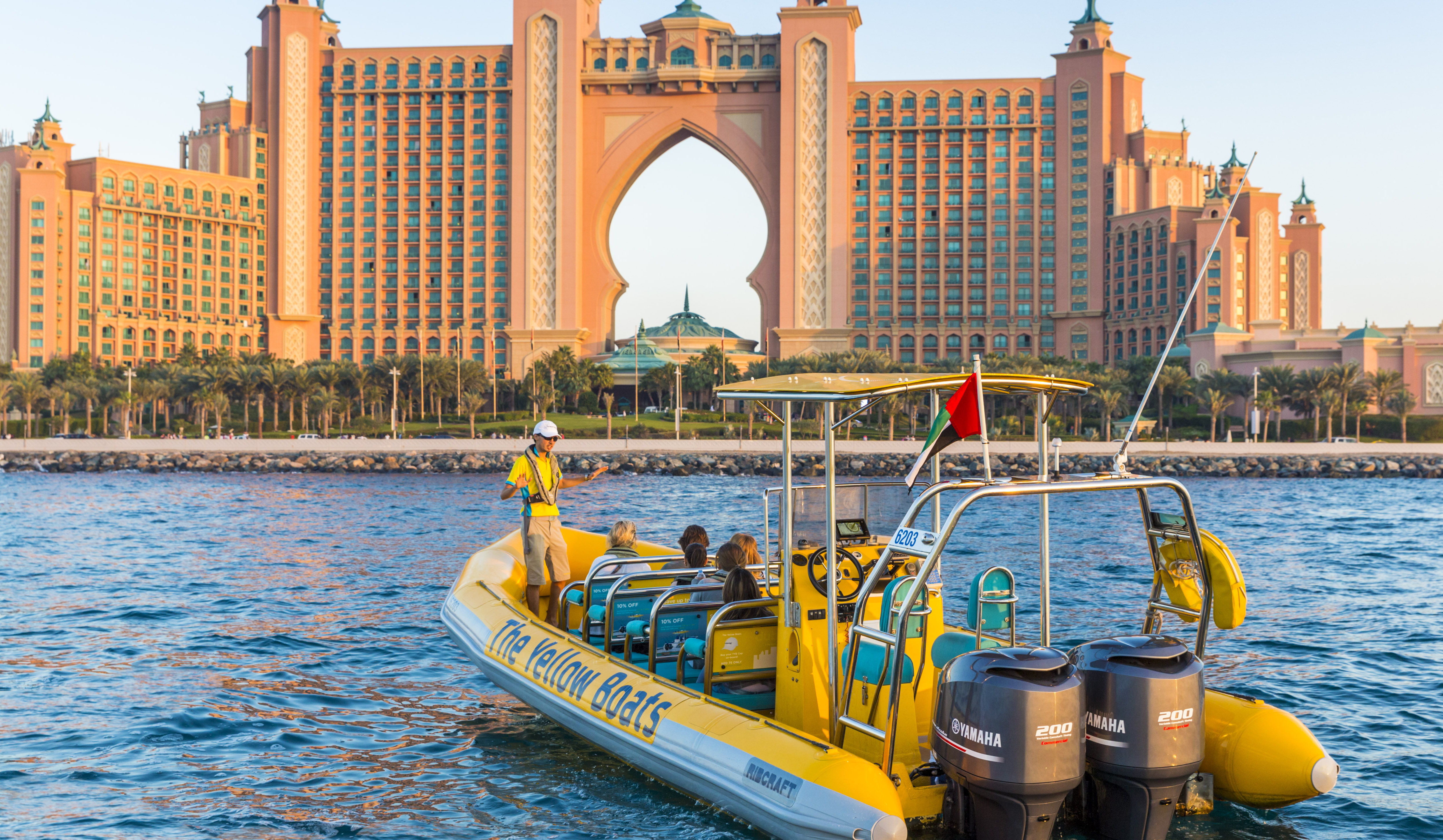 Fast boat ride in Dubai