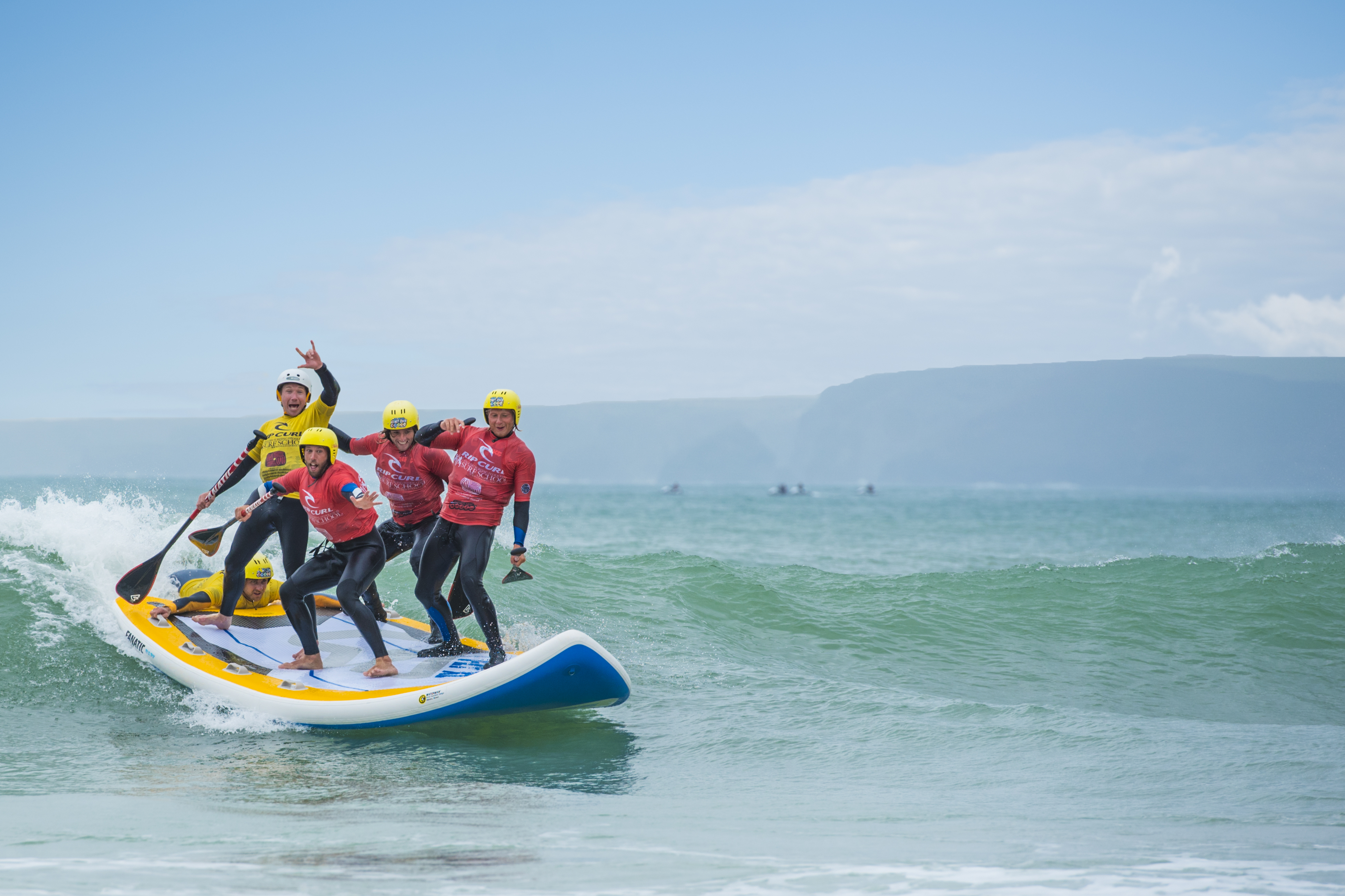 Giant SUP in Newquay is a lot of fun for small groups
