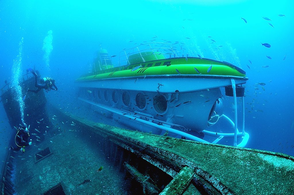 This submarine in Tenerife will take you over 30m/100 feet below sea level