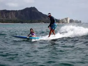 Private surf lesson in Honolulu