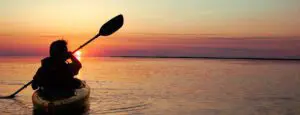 Kajaktour bei Sonnenuntergang in der Rehoboth Bay