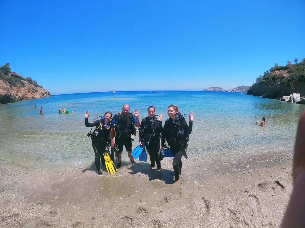 Programa SSI Basic Diver para principiantes 2 mergulhos em Creta