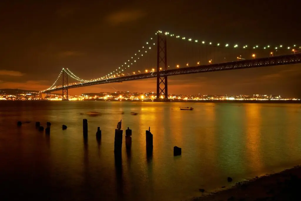 Lisbon Bridge Dark Sky