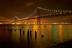 Lisbon Bridge Dark Sky
