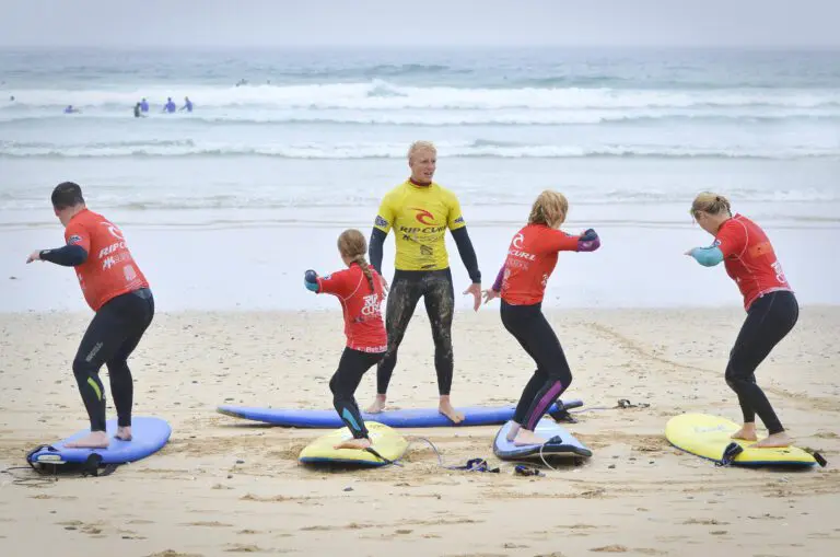 Aula de surf em Newquay