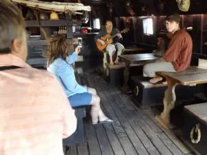 Coastal trip on a pirate ship in Madeira