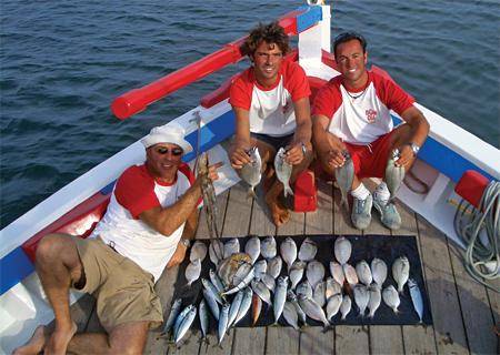 pesca familiar desde Lagos, Algarve, Portugal