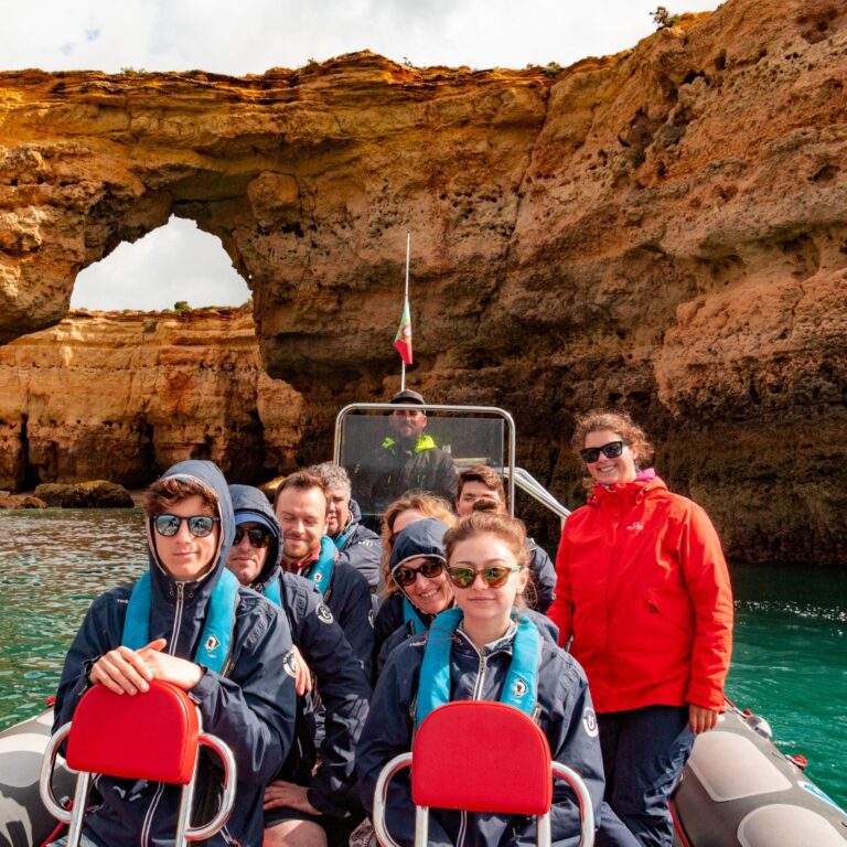 Caves and Dolphins Boat Tour in Albufeira