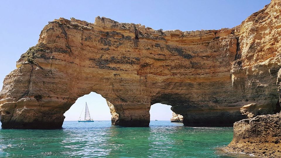 The famous rock formations of Marinha