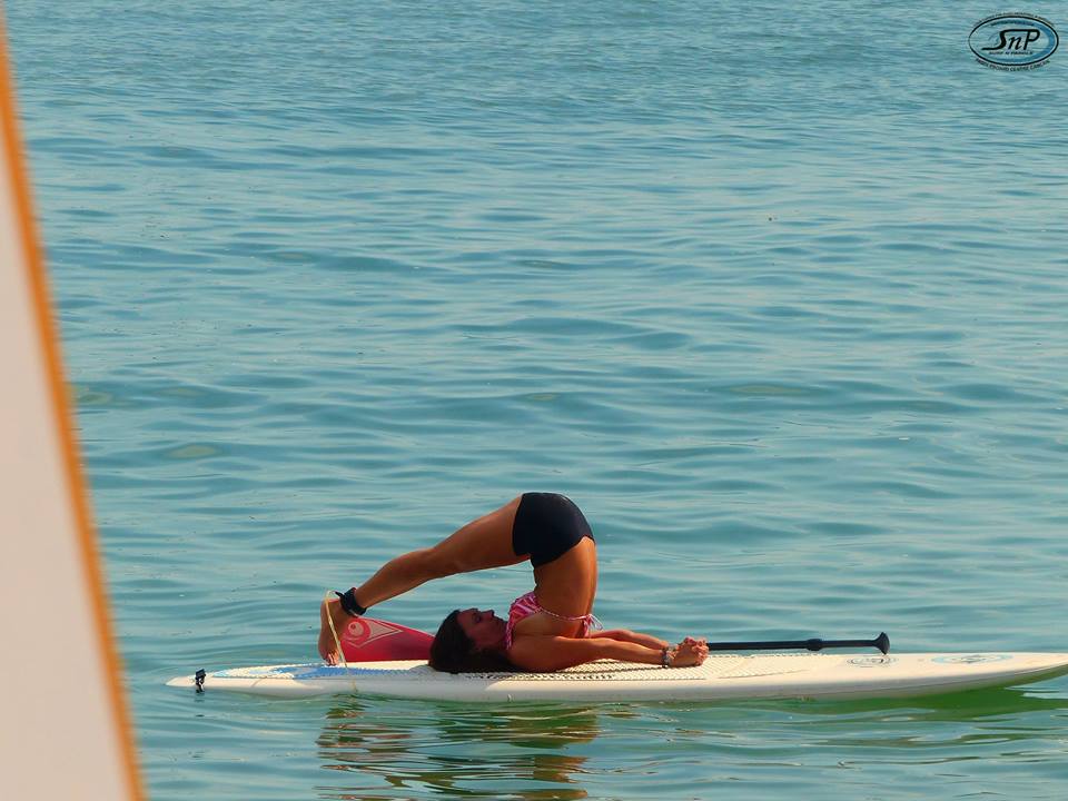 Paddle board Yoga in Portugal