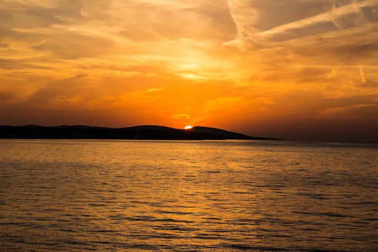 Atardecer anaranjado en Jávea