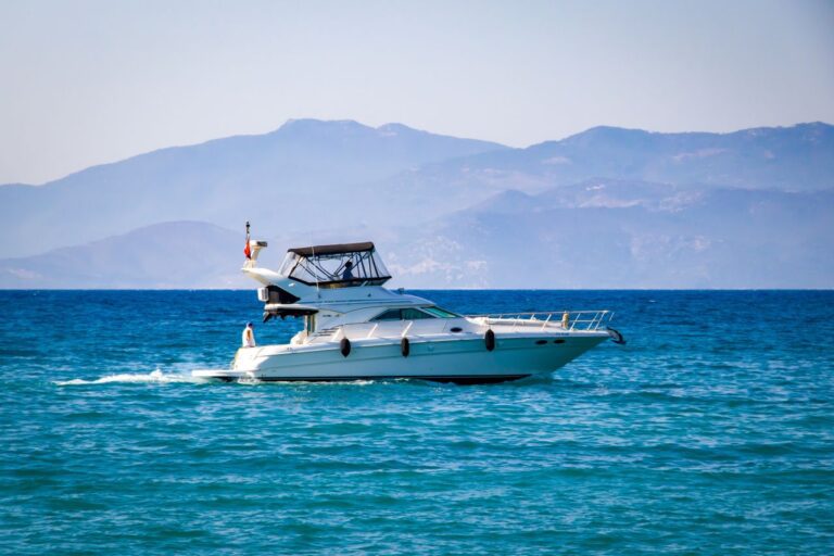 Luxury Yacht at sea