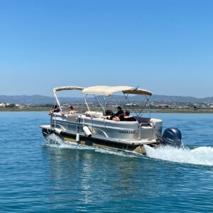 Boottocht bij zonsondergang in Faro