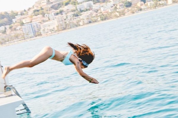 Boat tour in Málaga with swimming in the sea