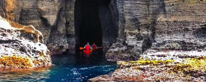 passeio de kayak em Vila Franca do Campo, São Miguel, Açores