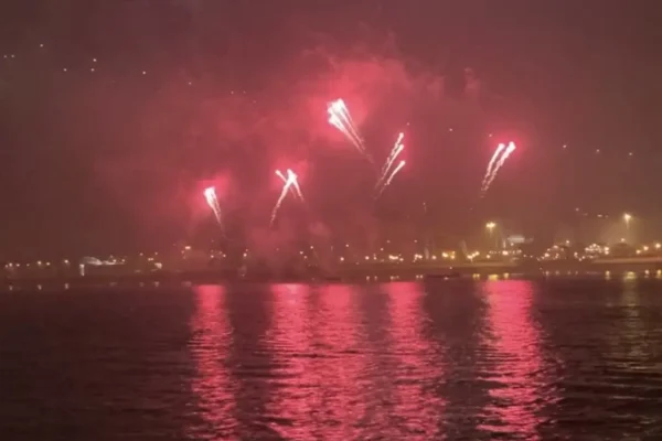 Silvester auf einem Boot