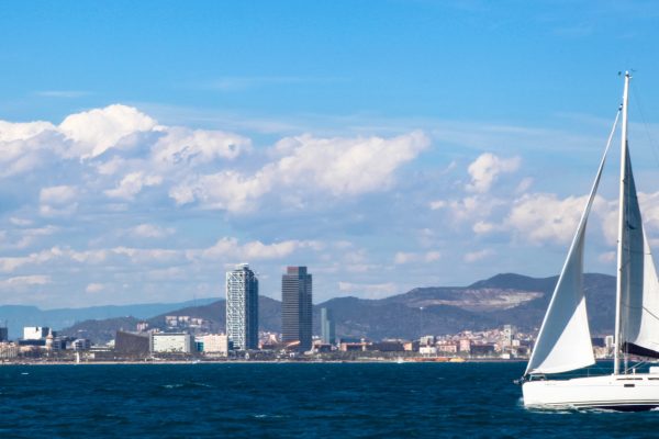 Sailing in Barcelona
