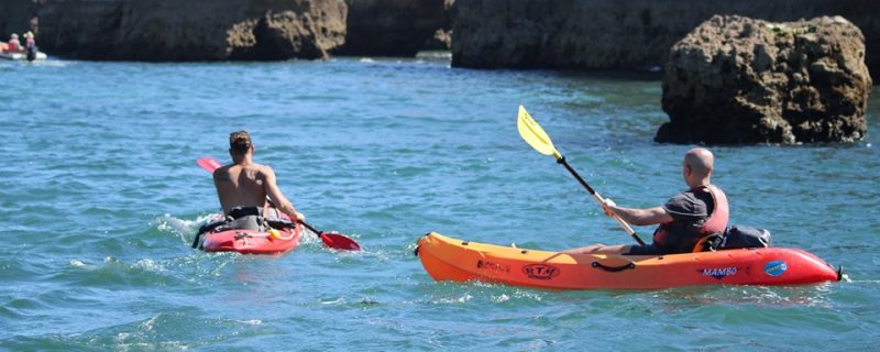kayakers at Ponta da Piedade, Lagos