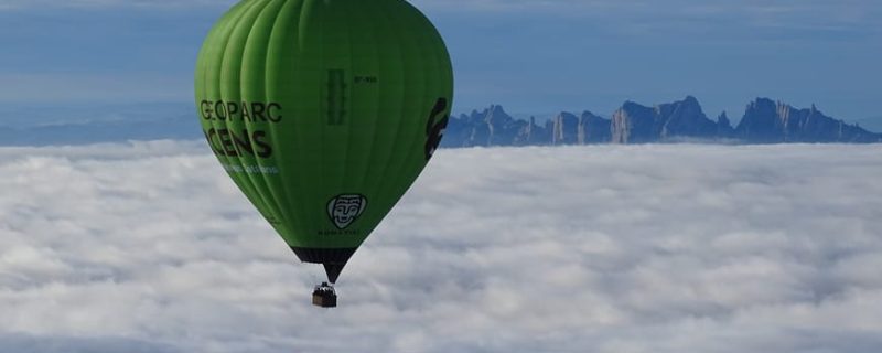 Hot Air Ballooning on top of the clouds of Barcelona