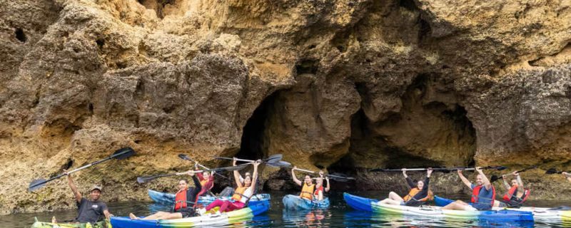 kayakers in Ponta da Piedade, Lagos
