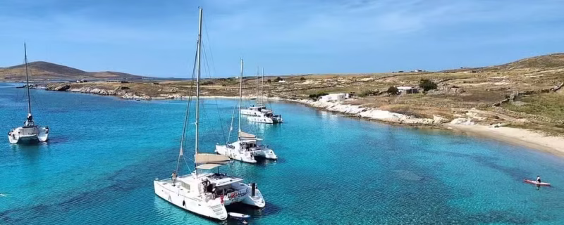 Mykonos Luxury Catamaran Cruise: Delos & Rhenia Islands