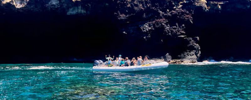 RIB in Kona, Hawaii, for a snorkel tour