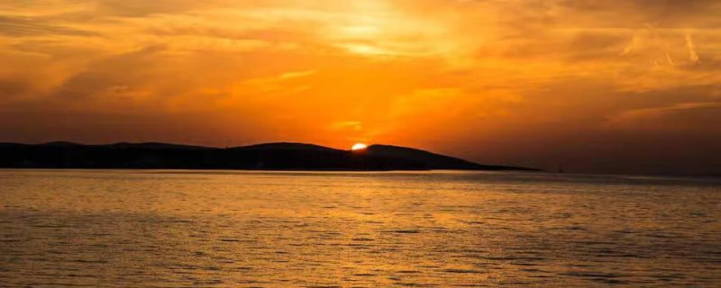 Orange sunset in Javea