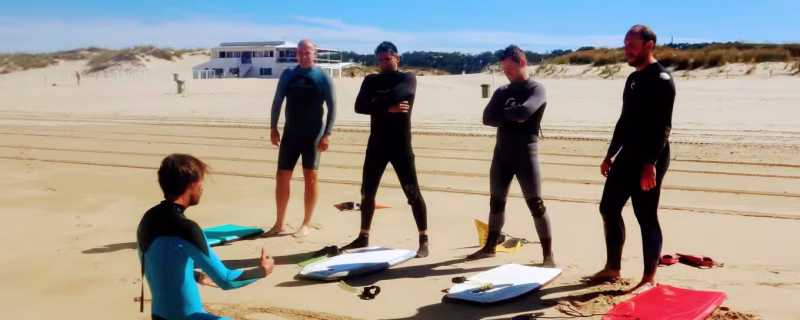 bodyboard lesson on the ebach in Lisbon
