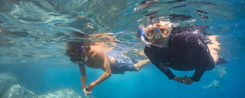 People enjoying a snorkeling tour in funchal